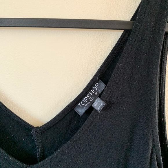πTopshop V-neck Tank Top Black - Picture 2 of 3